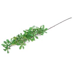 Haste de Folhas Pequenas 85cm Artificial Verde p/ Decoração