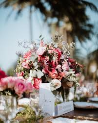 Centro de mesa com flores