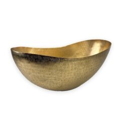Vaso Veneza de Alumínio Cor Dourado 20cm