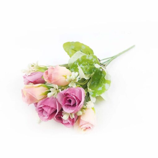 Buquê de Rosa Flores artificiais Decorativas 30cm - Brasfama Decorações