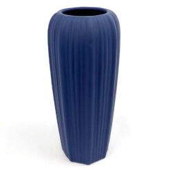 Vaso Latina de Cerâmica Cor Azul (Tamanho M) 23.5cm