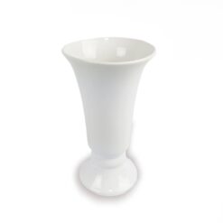 Vaso Pequeno Taça Alta de Cerâmica 24cm