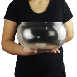 Vaso Tipo Aquário Vidro Transparente Decorativo 12cm