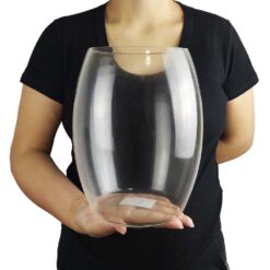 Vaso Alto de Vidro Grande Transparente 24,5cm
