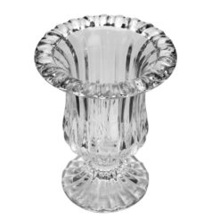 Vaso C/ Pé De Vidro Cristal Renaissance