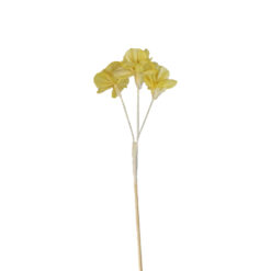 Palito para Difusor em Madeira C/ 3 Flores Amarelo