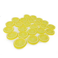 Fatias de Limão ( 24 unidades) Artificial p/ Decoração