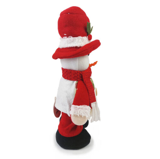 Enfeite Boneco de Neve Xadrez C/ Led